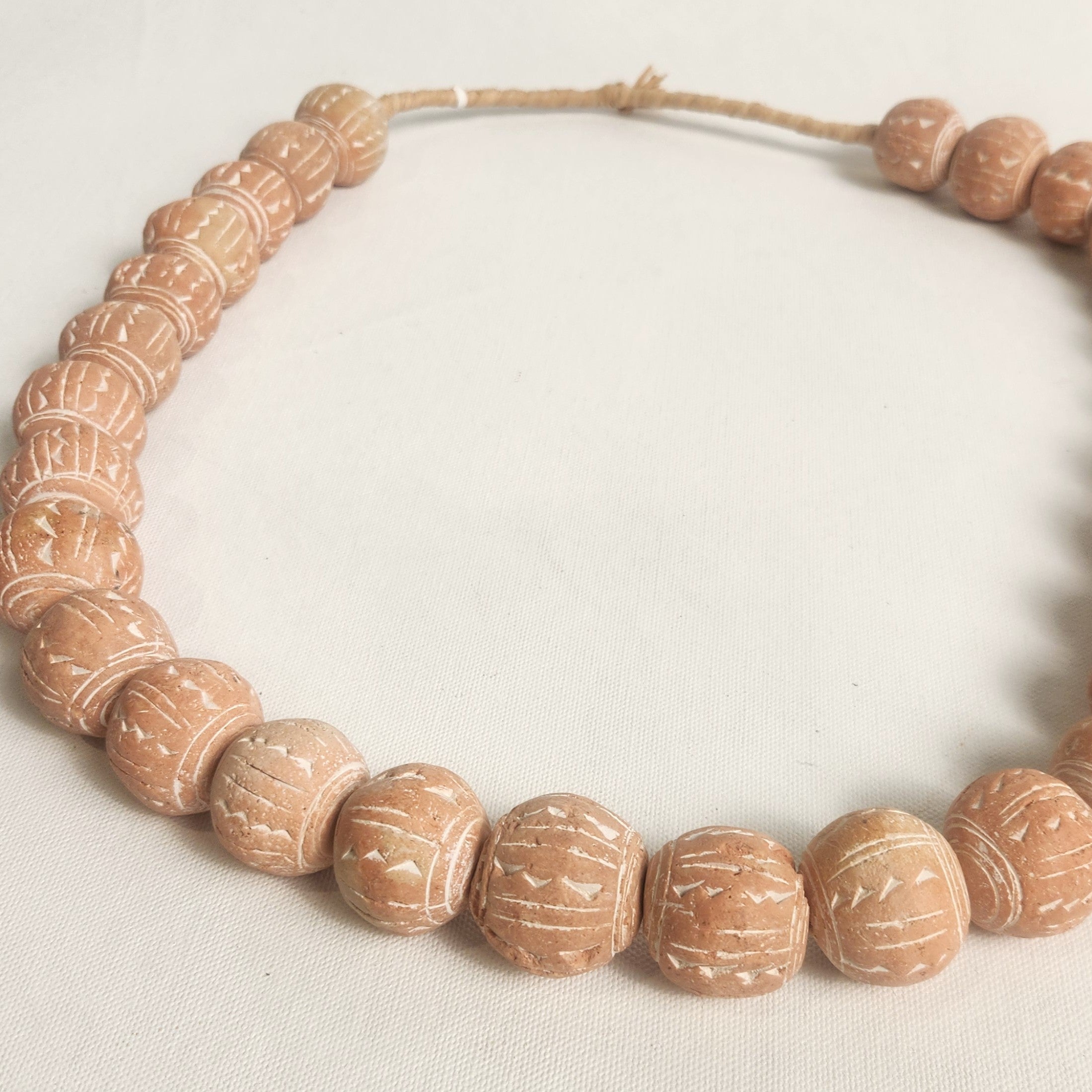 Mali Beaded Garland - Dogon Clay