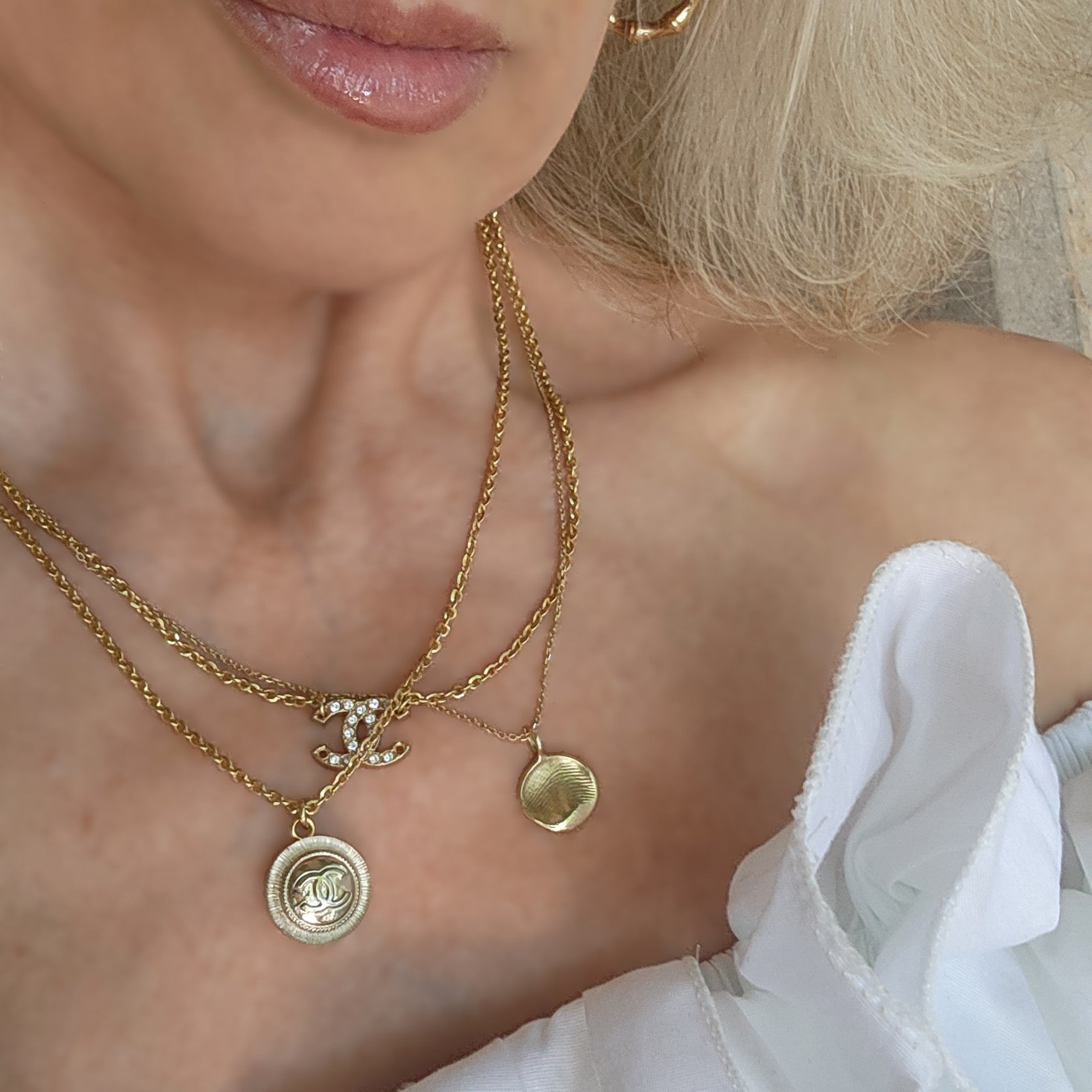 Diamante CC Fine Chain Necklace