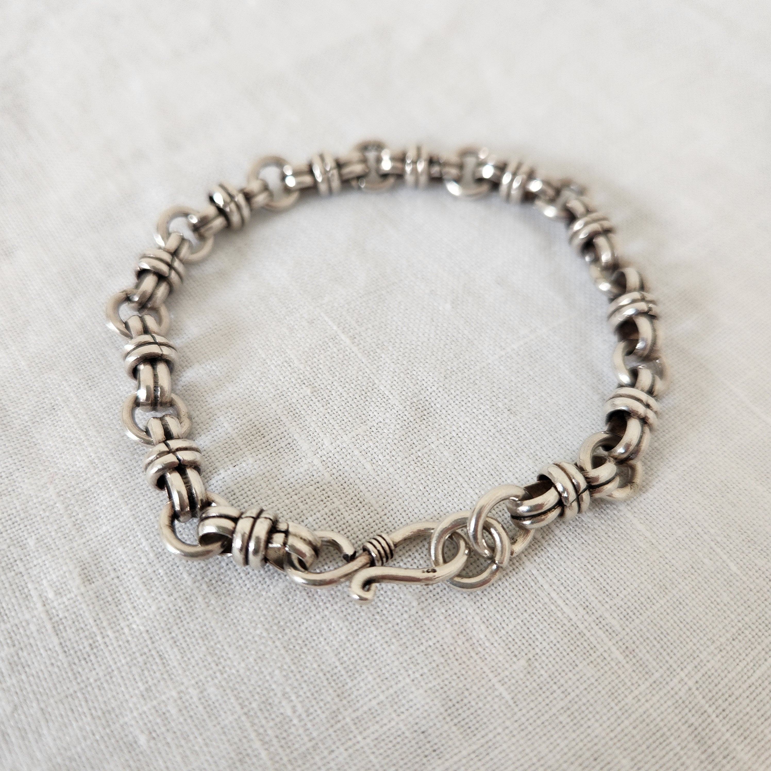 Sterling Silver Fancy Link Bracelet
