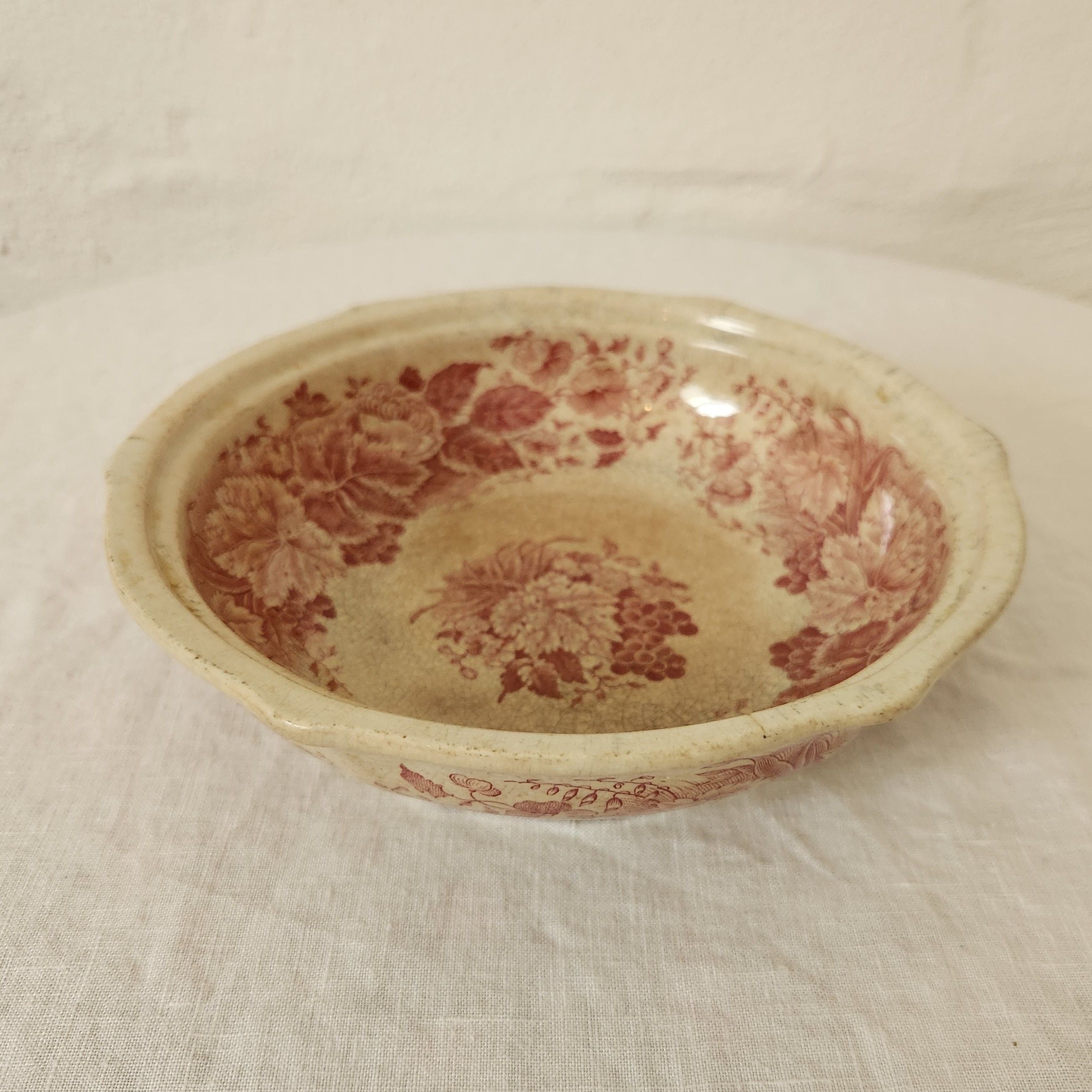 Antique Sarreguemines Porcelain Bowl