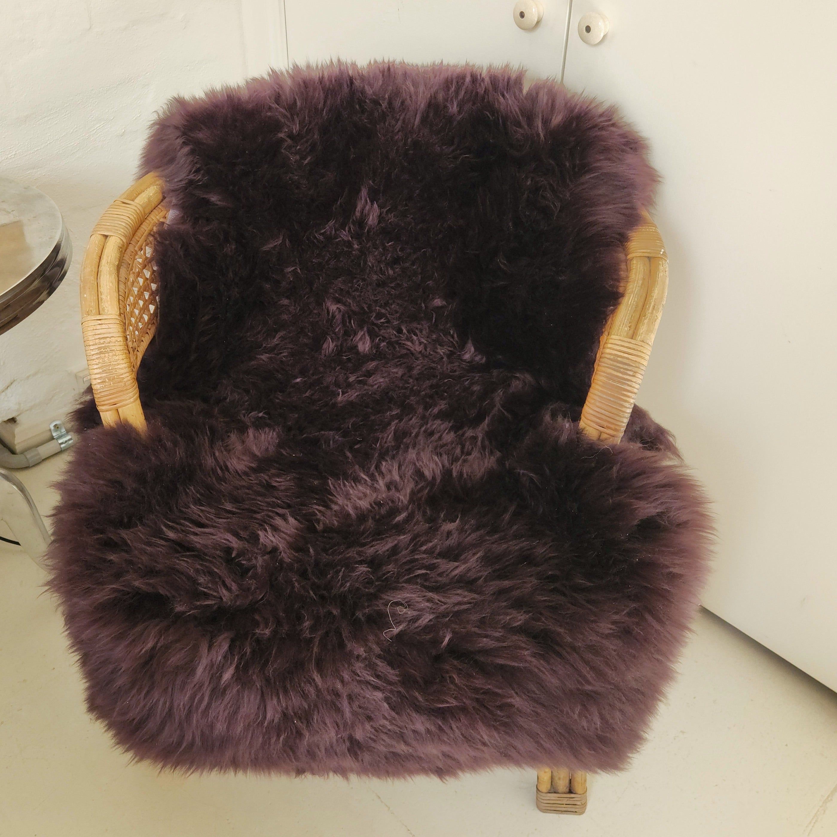 Aubergine Merino Sheepskin