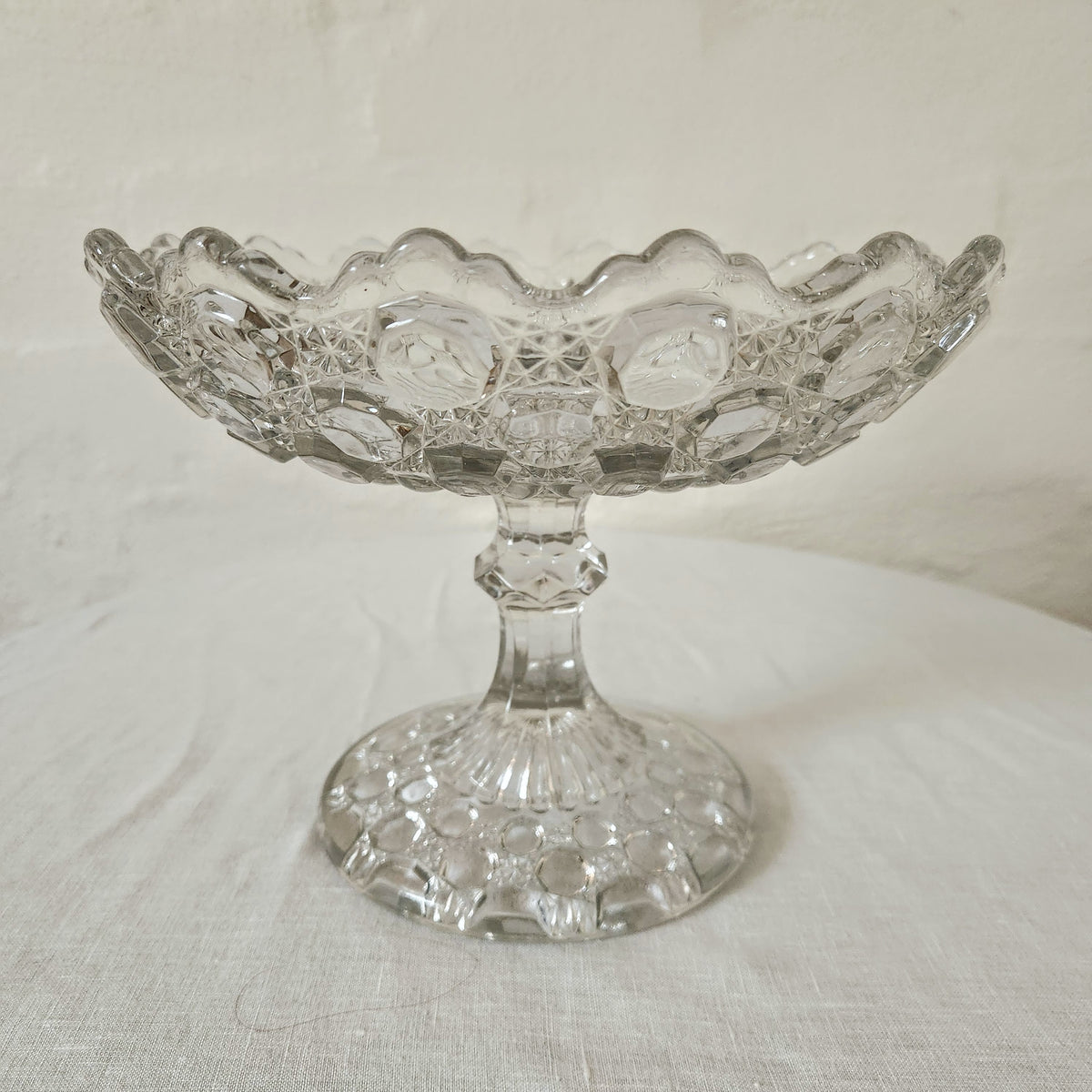 Perfect for summer afternoon teas or fruit this comport is in excellent condition