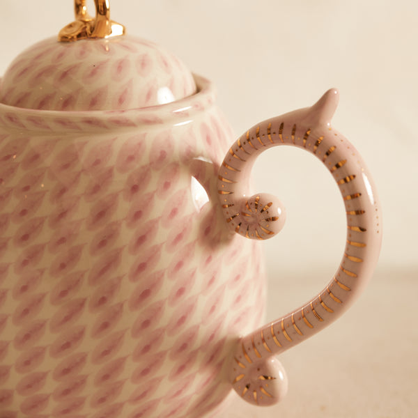 Pink Dash Teapot