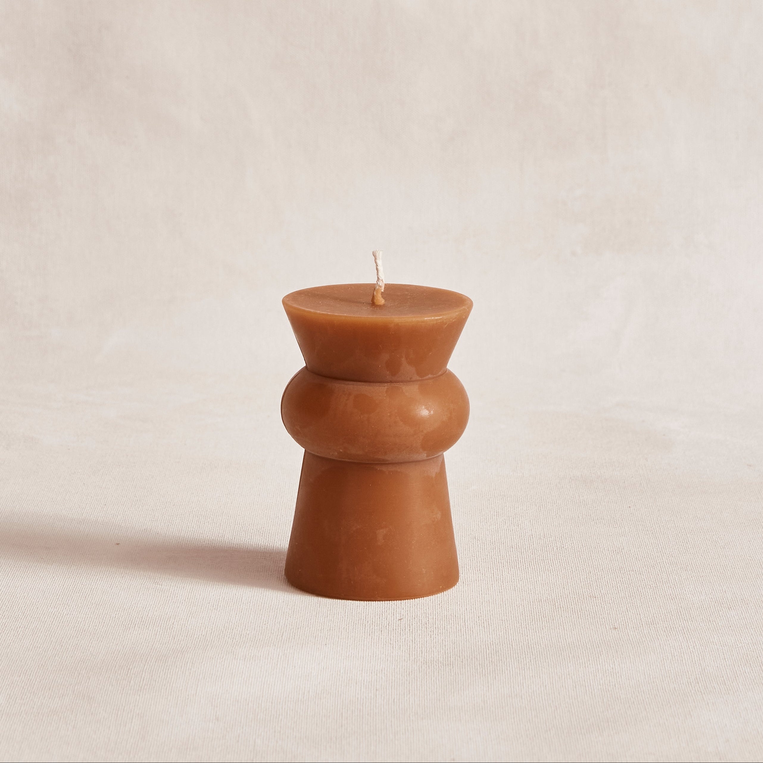 Terracotta coloured Josee Pillar Candle