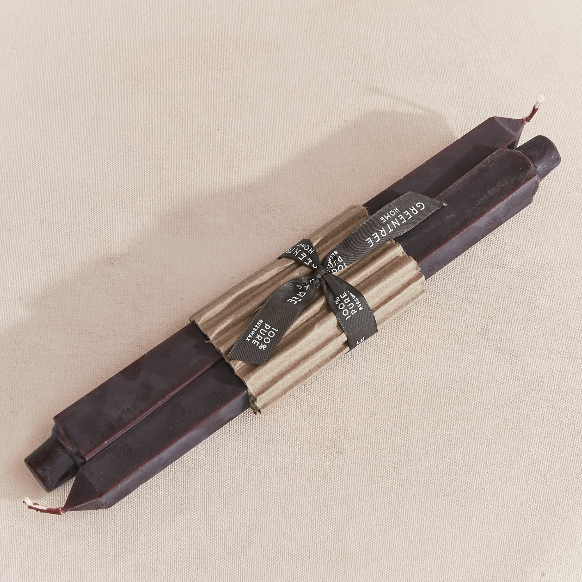 Sangria beeswax square taper candles