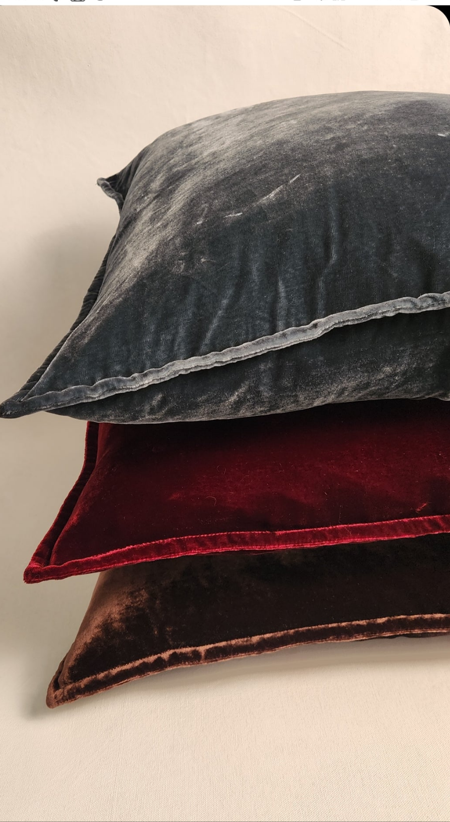 Sosavelvet Cushion - 50x50 - "Dusty Denim"