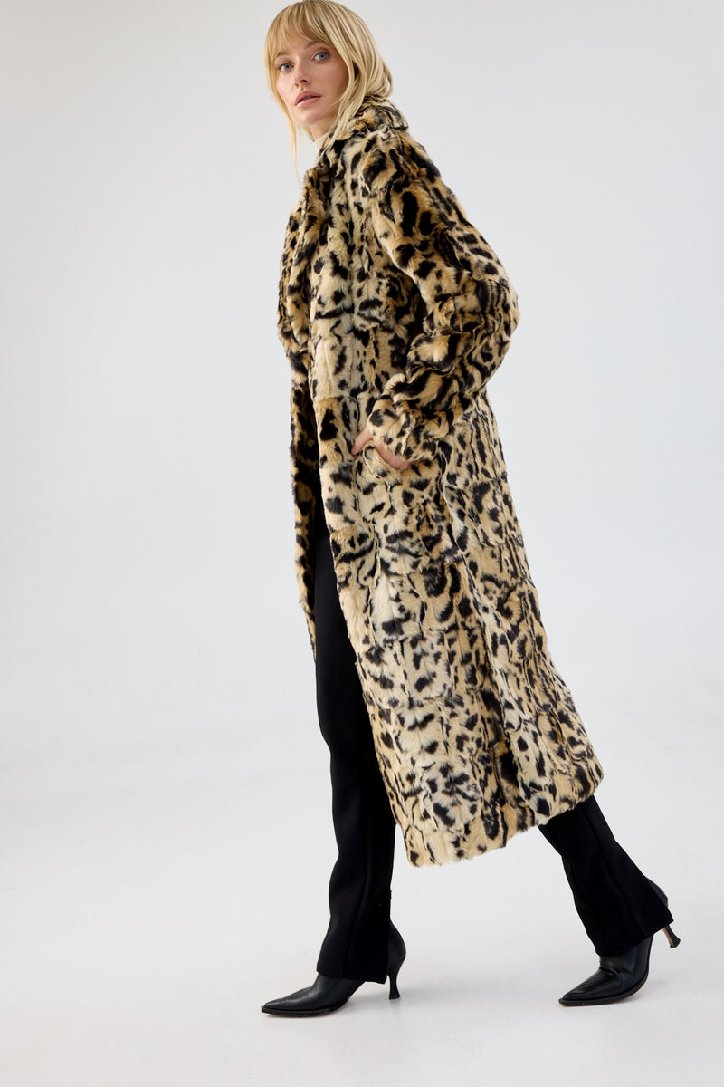 Long Song Leopard Coat