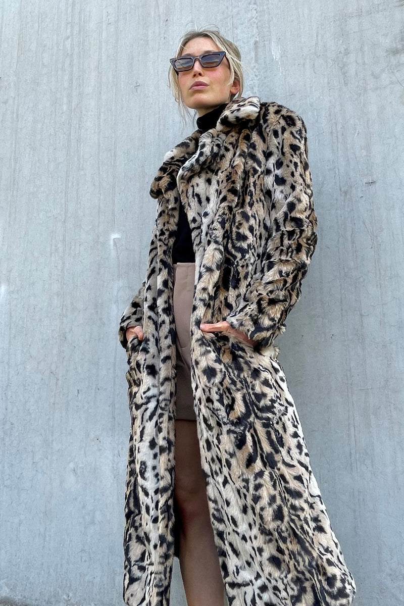 Long Song Leopard Coat