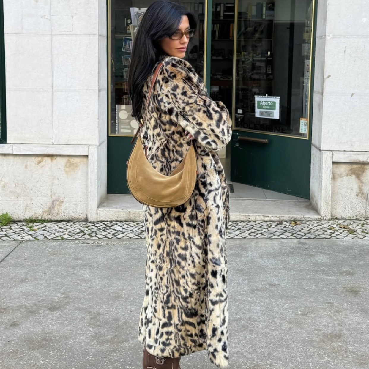 Long Song Leopard Coat