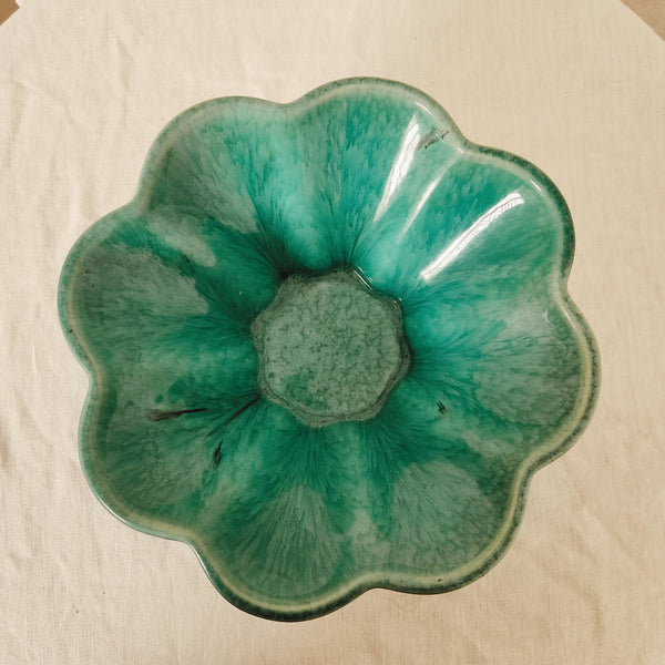 Gorgeous Teal 1970s Ceramic Bowls