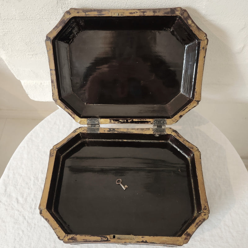 Antique Chinoiserie Lacquer Box
