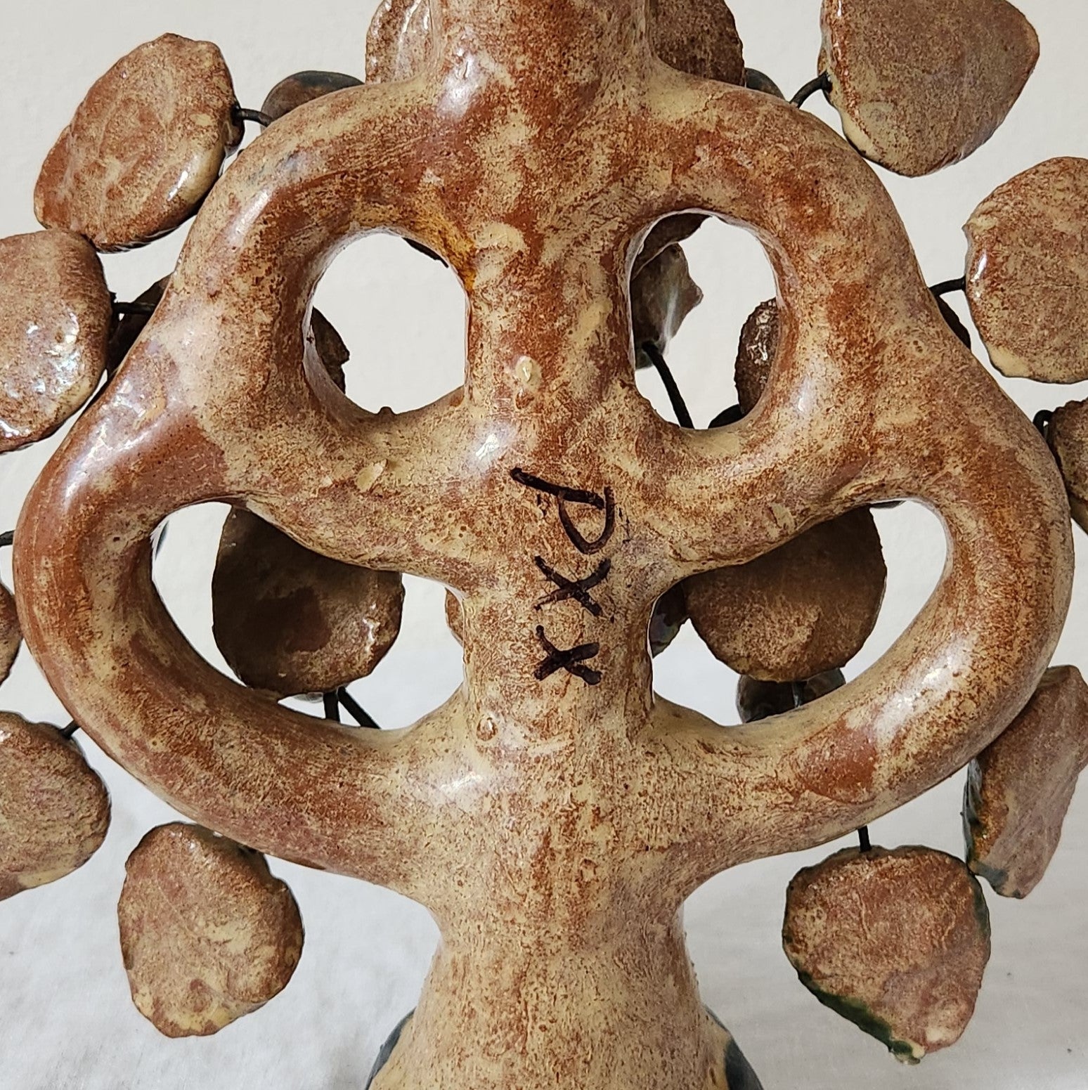Vintage Tree Of Life Candelabra ; Leaves and Flowers