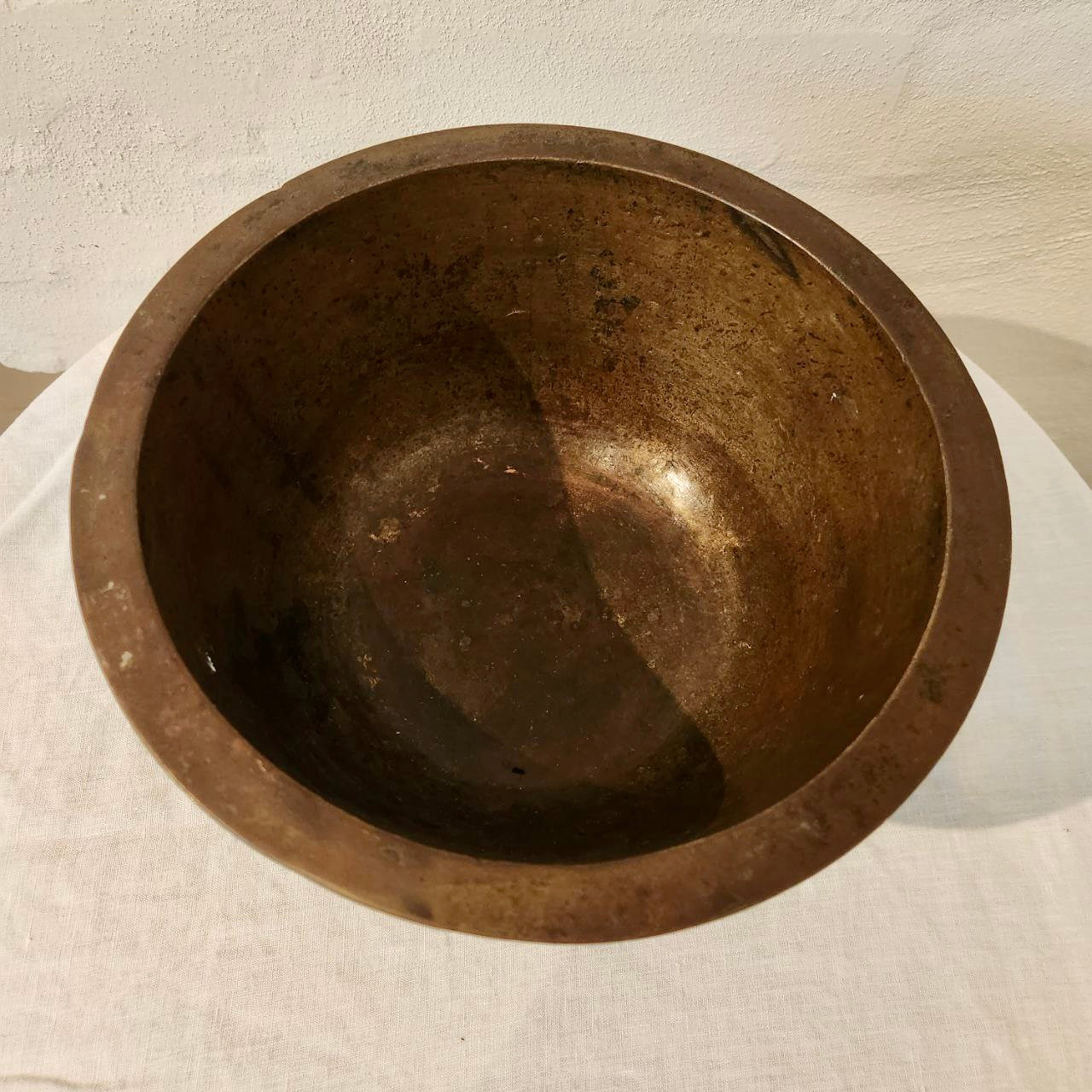 Heavy Vintage Brass Pot