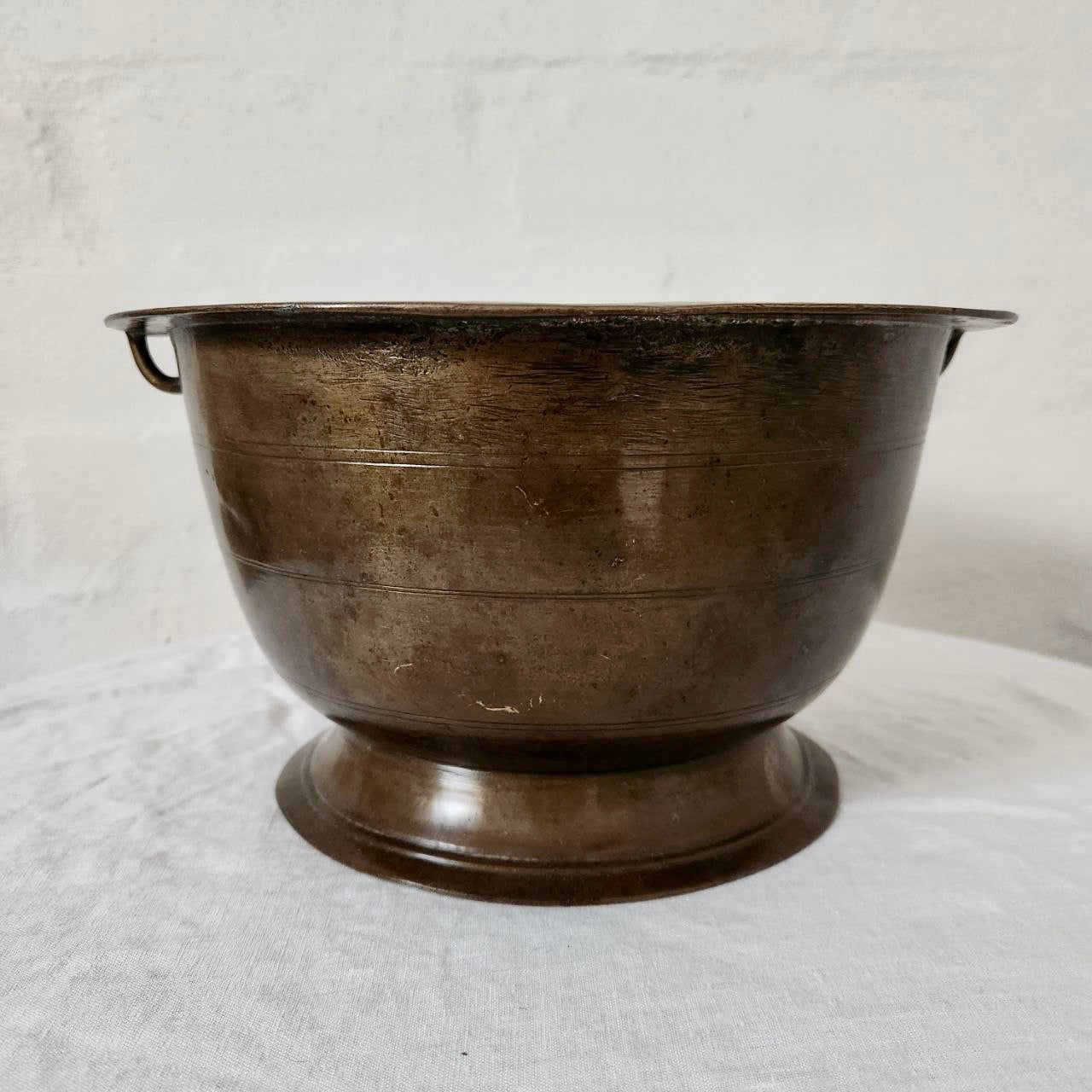 Heavy Vintage Brass Pot