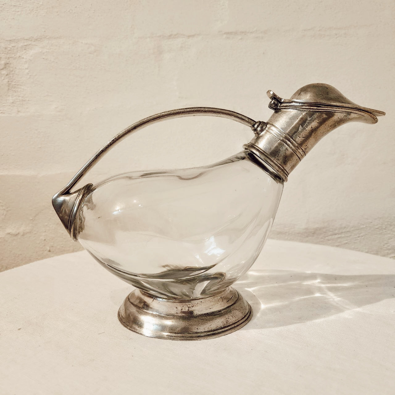 Marinoni Pewter Duck Decanter