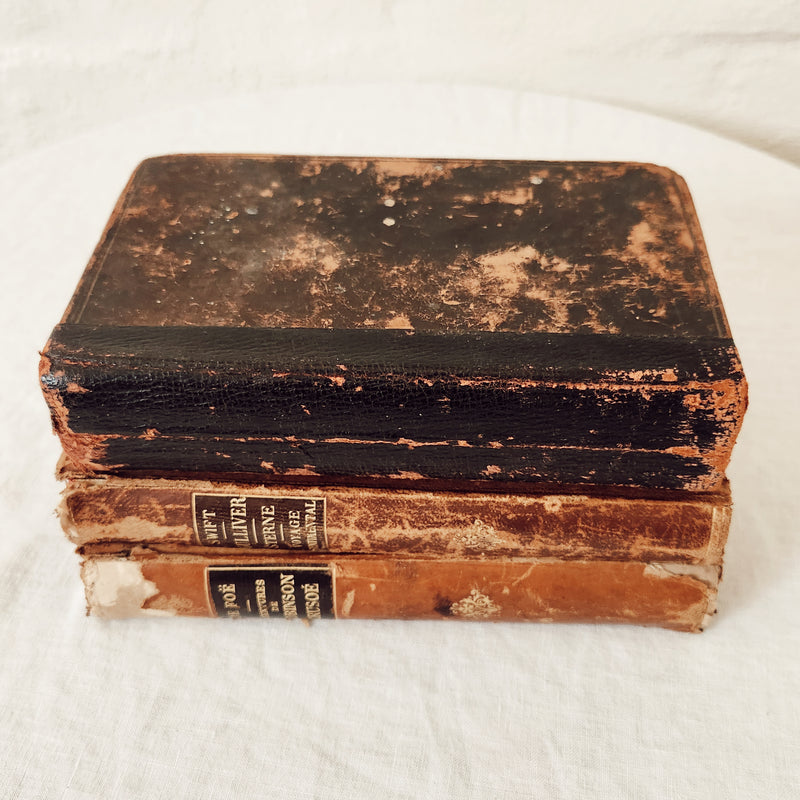 Set of 3 Antique French Books