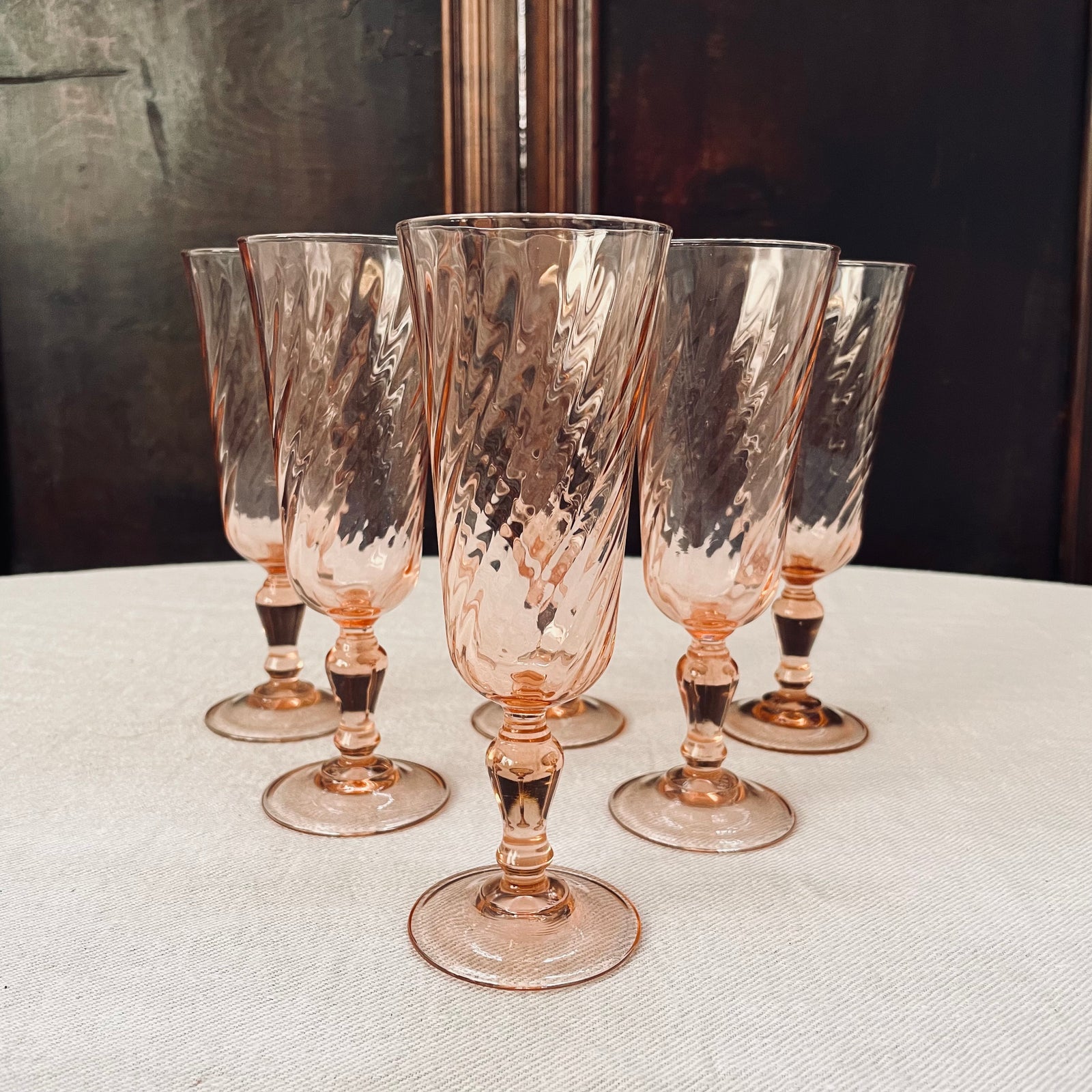 Vintage champagne flutes discount