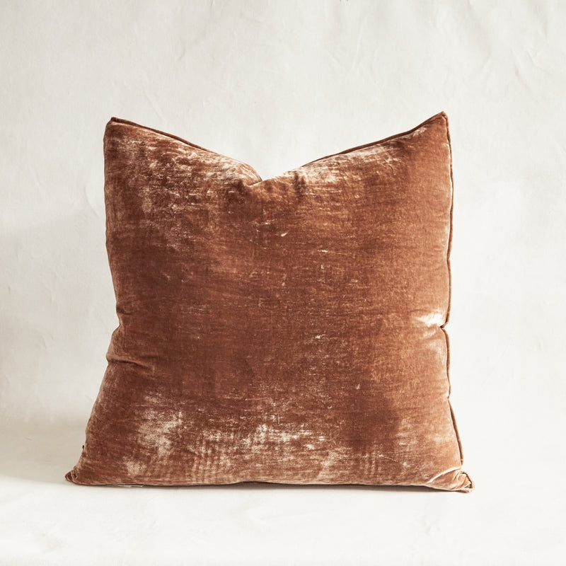 Silk Velvet Cushion - 60x60 - "Sophie"