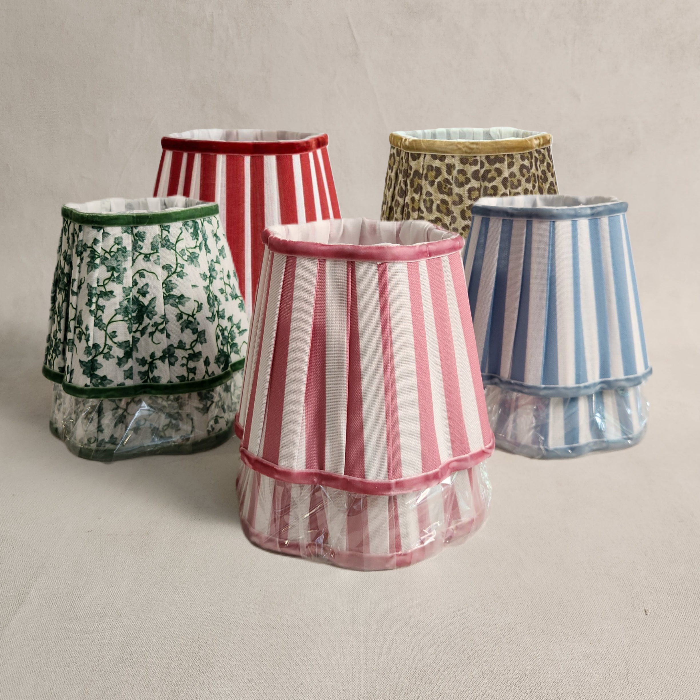 Small Scalloped Lampshades