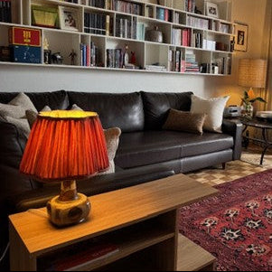 Medium Diya Silk Lampshade - Bronze