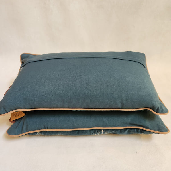 Kanika Blue Orion Lumbar Cushion, feather infill