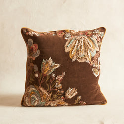 Kanika Brown Oak Cushion, feather infill