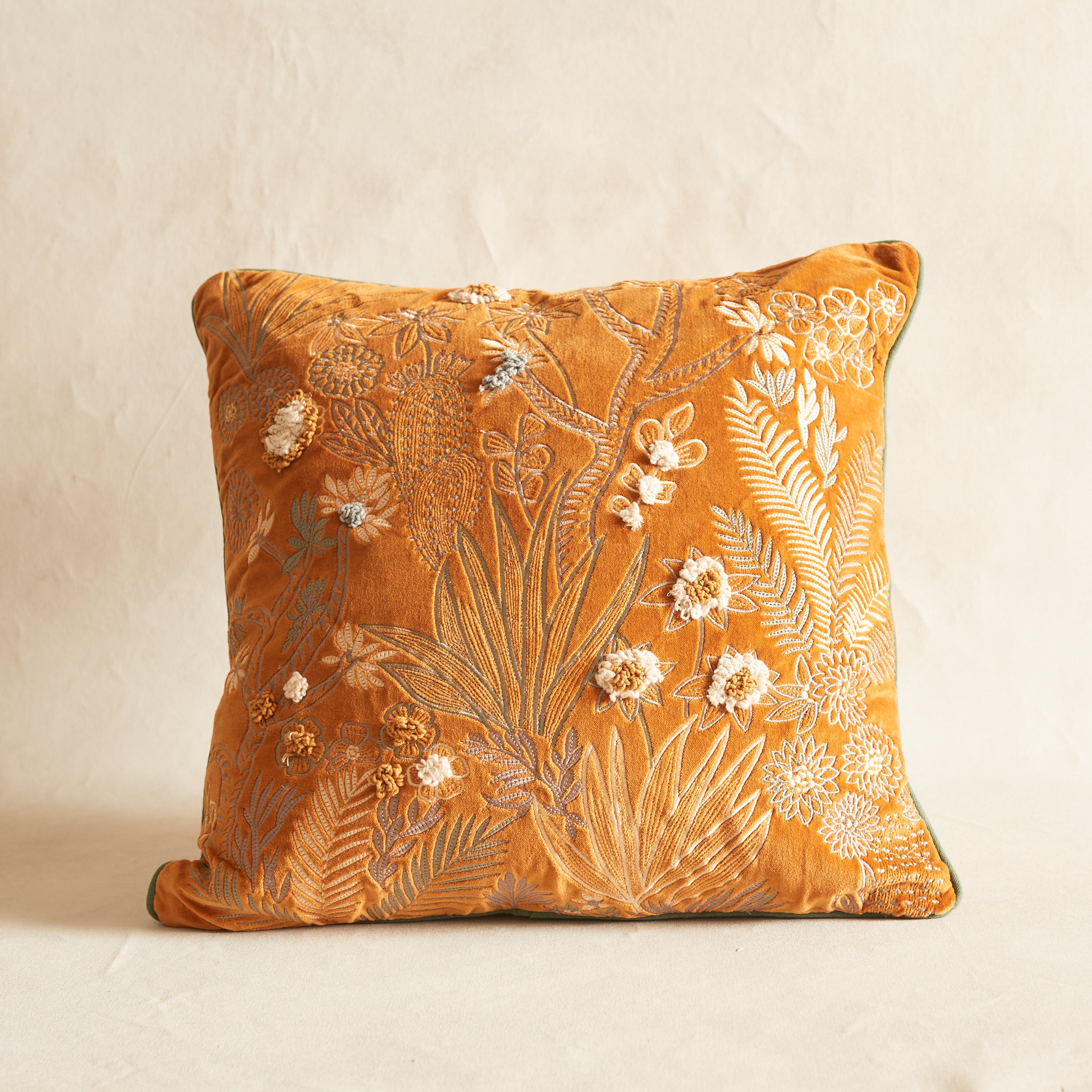 Kanika Gold Sunlight Cushion, feather infill