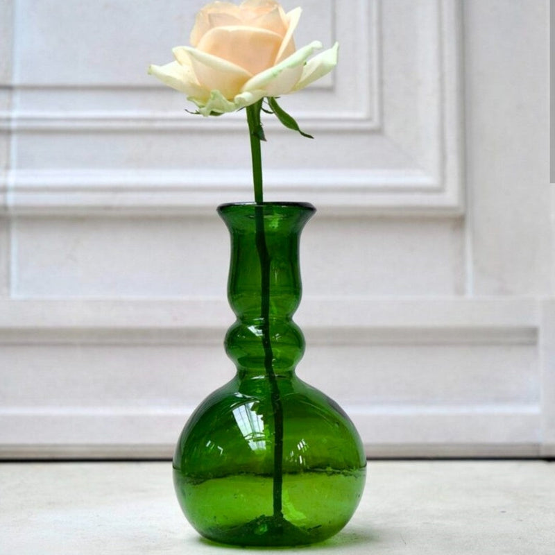 Laveno Montobello Glass Vase - Olive