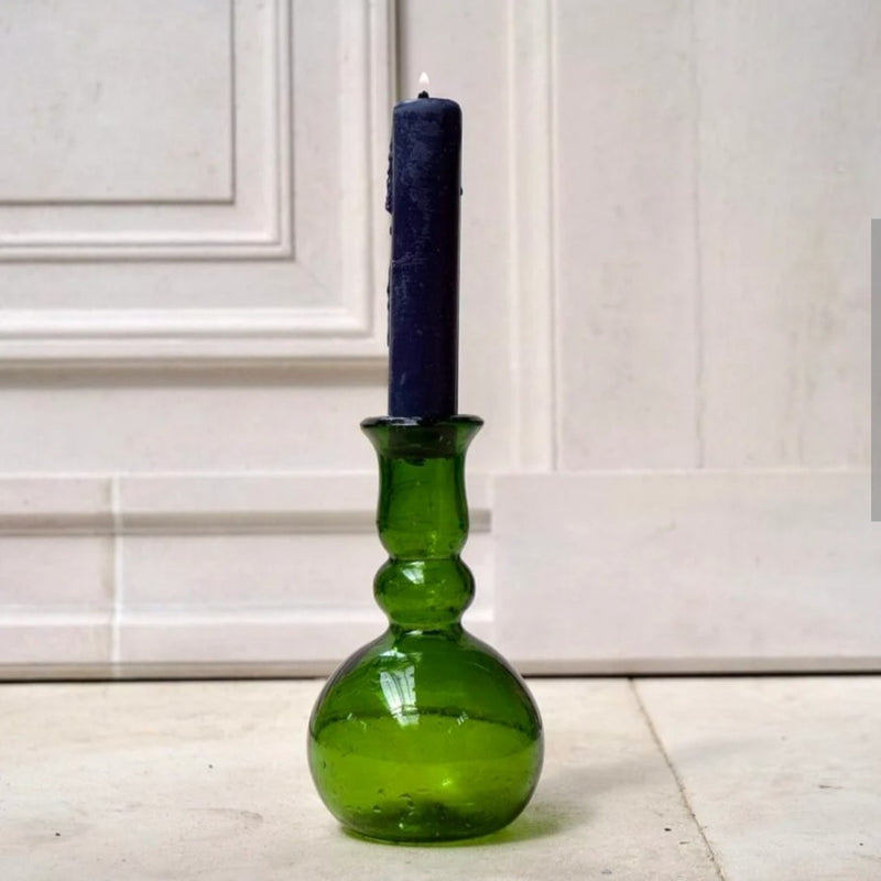 Laveno Montobello Glass Vase - Olive