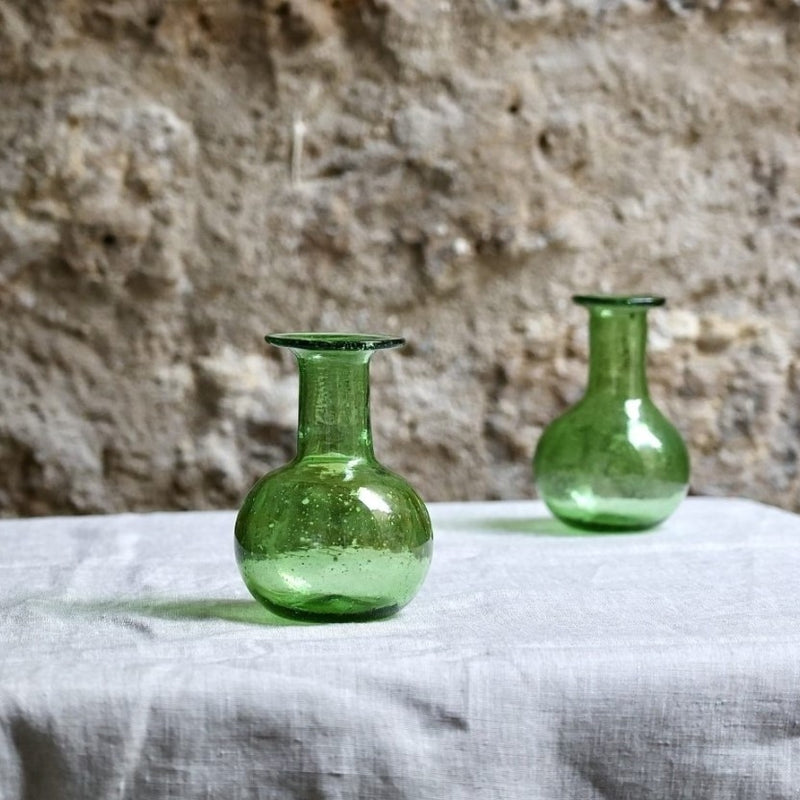 Piccola Glass Vase - Olive