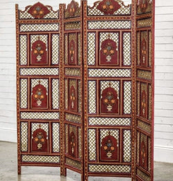 Mashrabiya carved screen - 4 panels