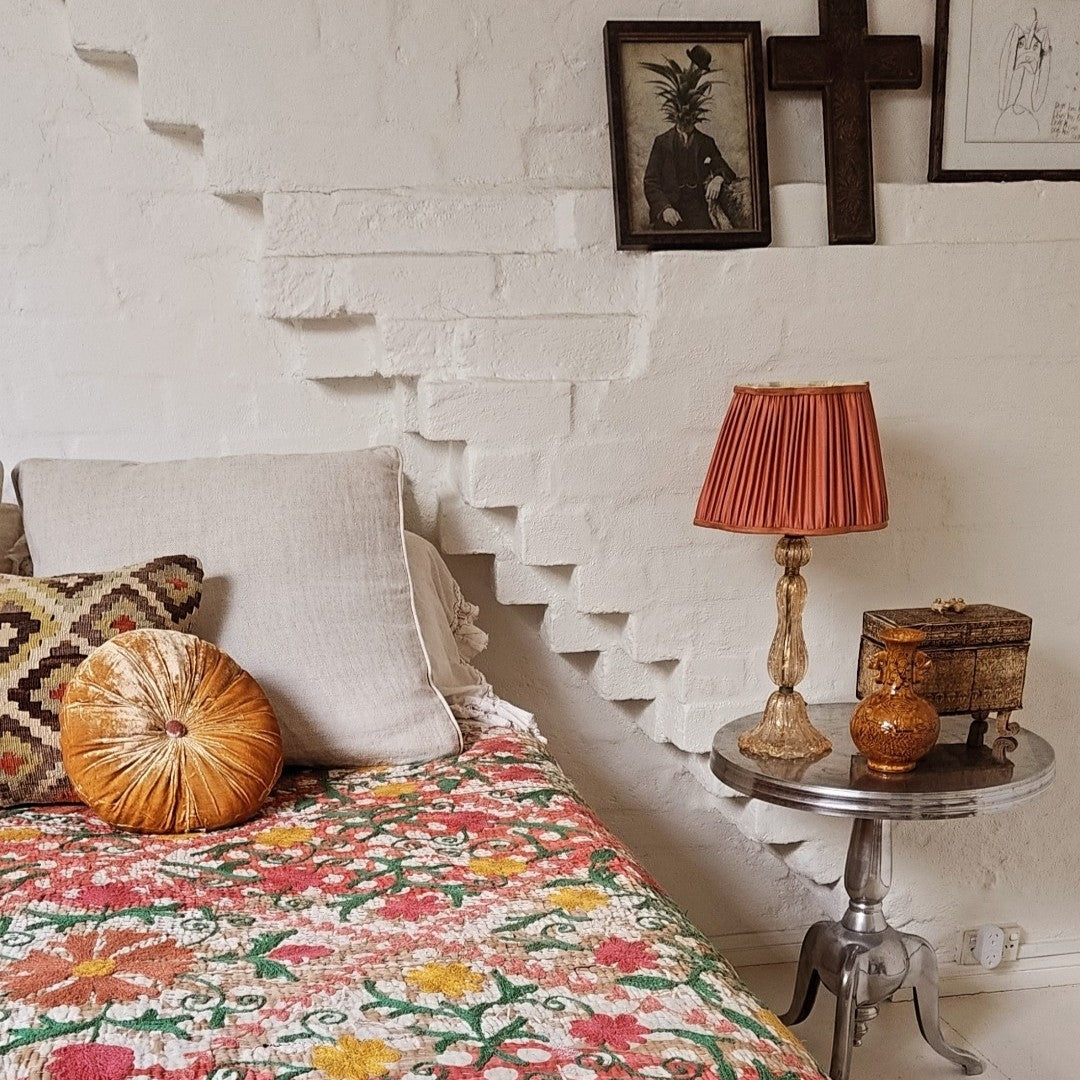 Turkish Kilim Checkboard Cushion