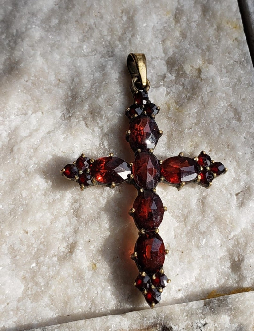 Antique Bohemian Garnet pendant
