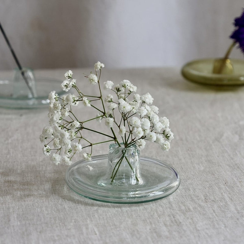 Glass Incense Holder - Clear