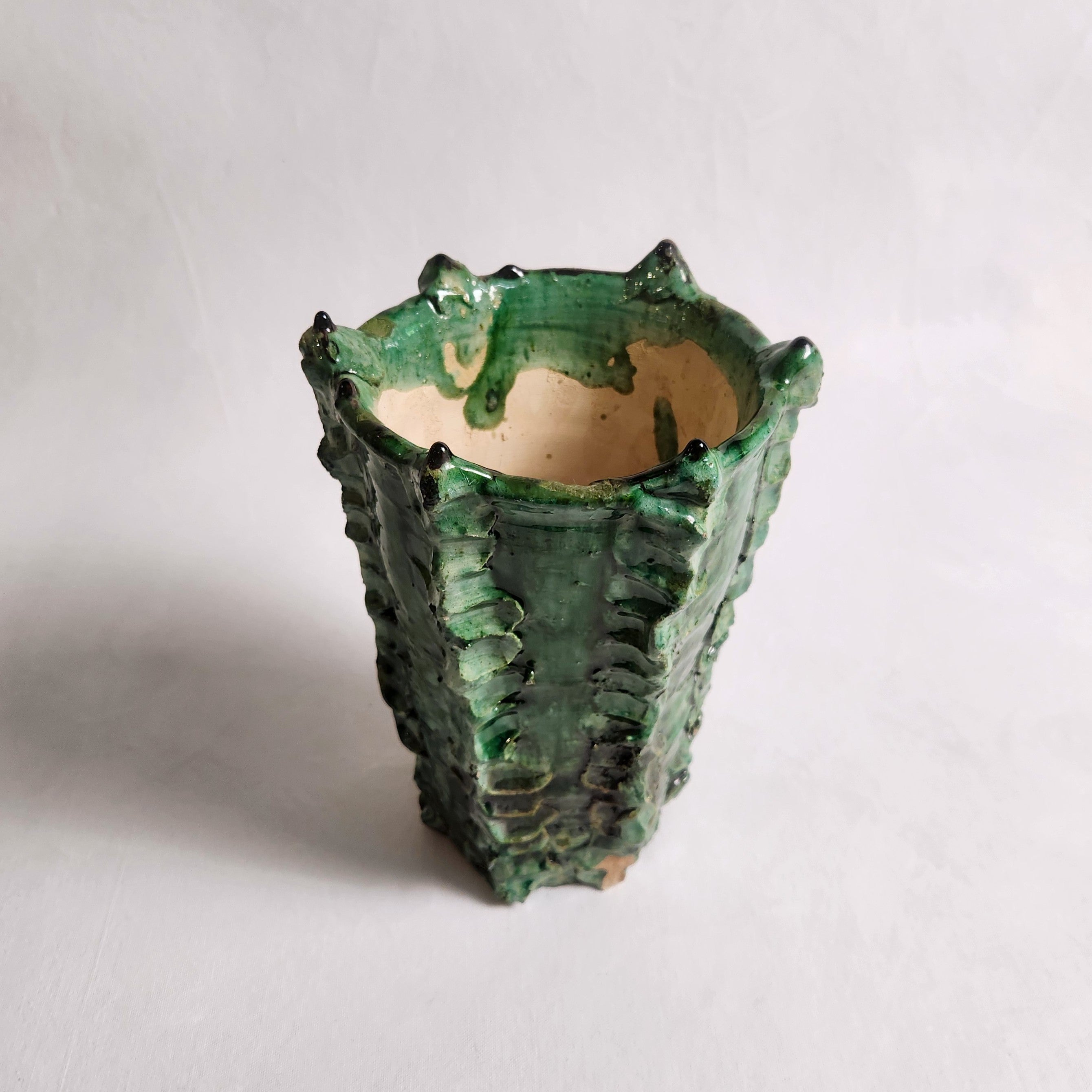 Tamegroute Cactus Vase - Vert