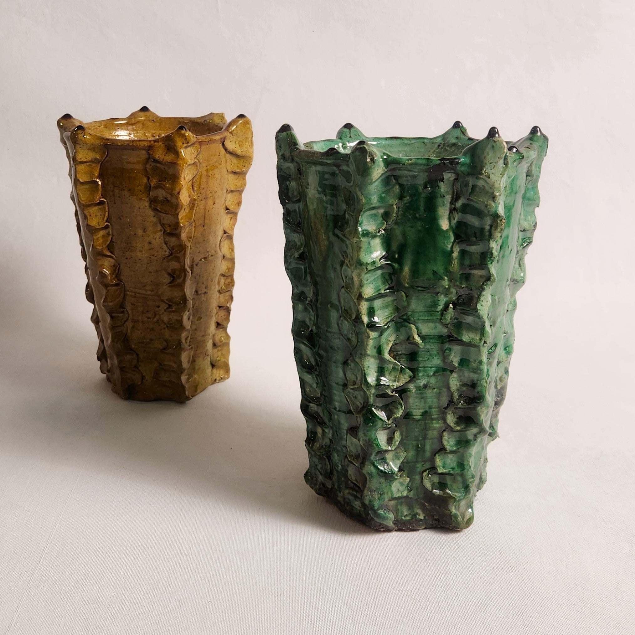 Tamegroute Cactus Vase - Vert