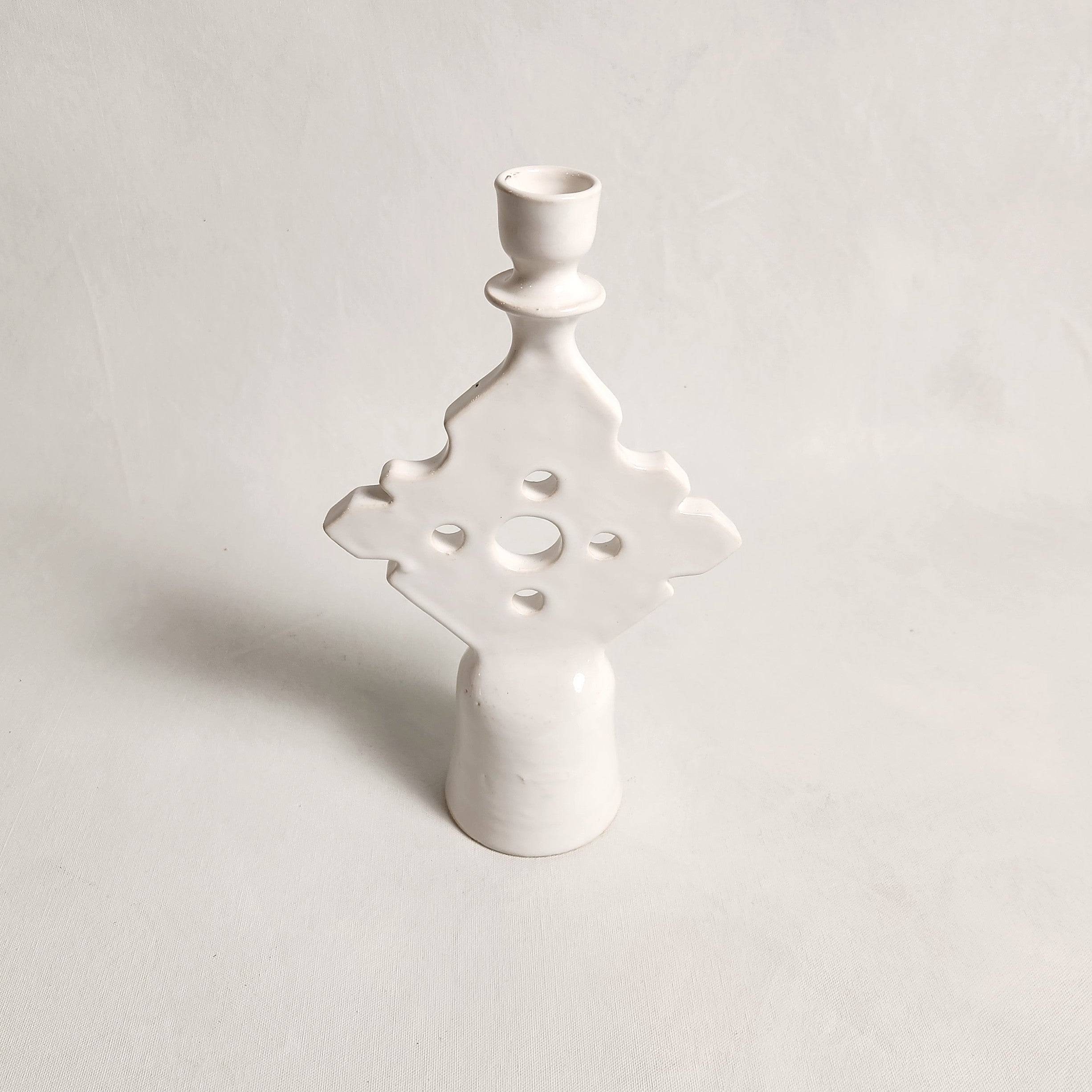 Touareg Ceramic Candlestick
