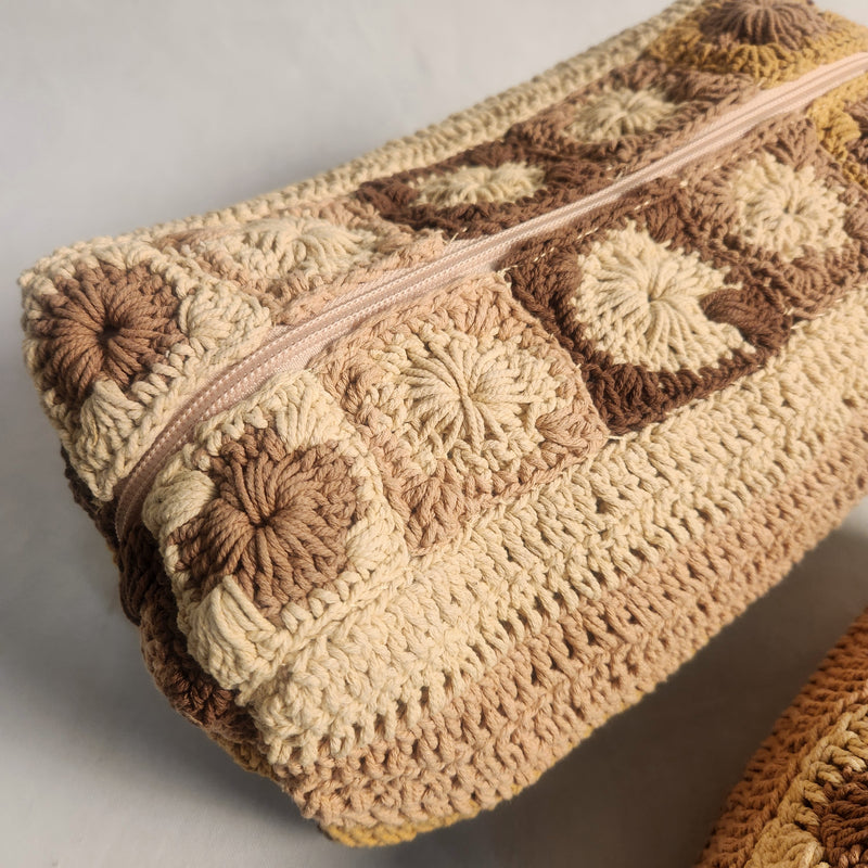 Crotchet Makeup Bag - Large