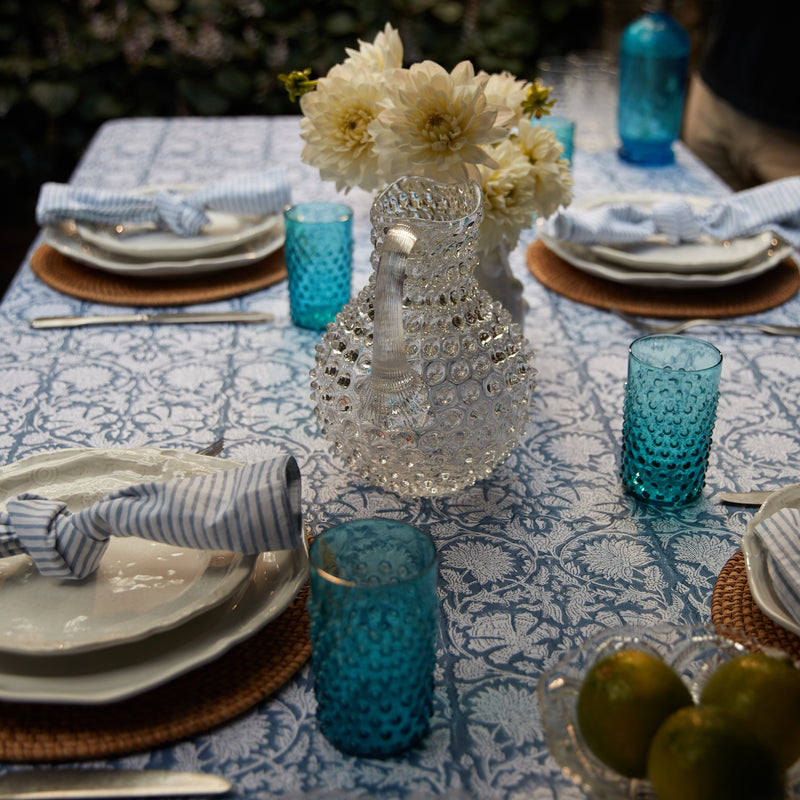 Cotton Tablecloth - Paradise Cornflour Blue