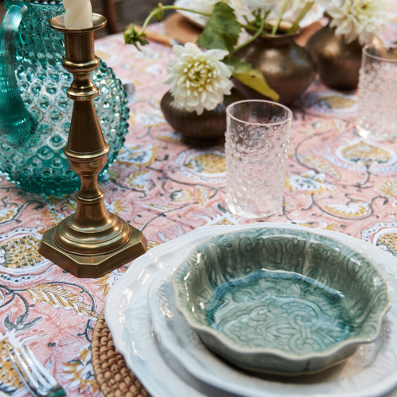 Cotton Tablecloth - Pomegranate Orange