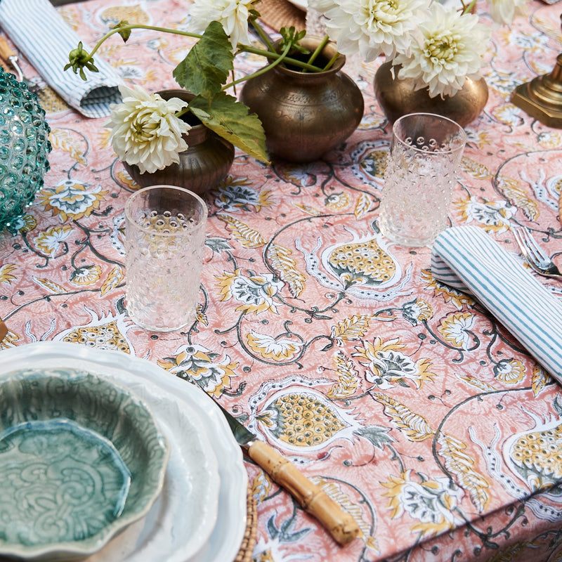 Cotton Tablecloth - Pomegranate Orange