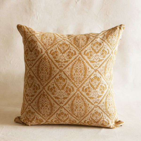 Jaipur Ochre Linen Cushion