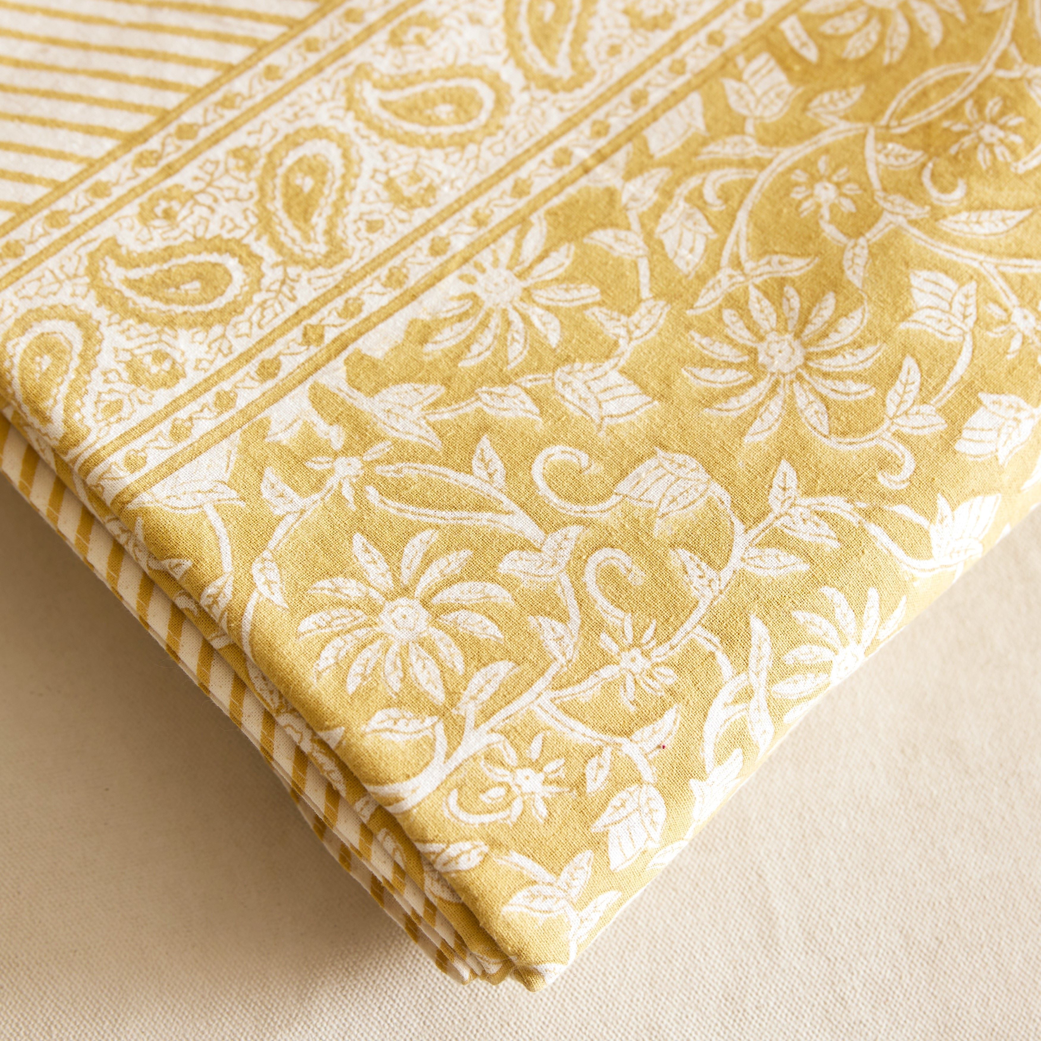 Cotton Tablecloth - Margerita Yellow