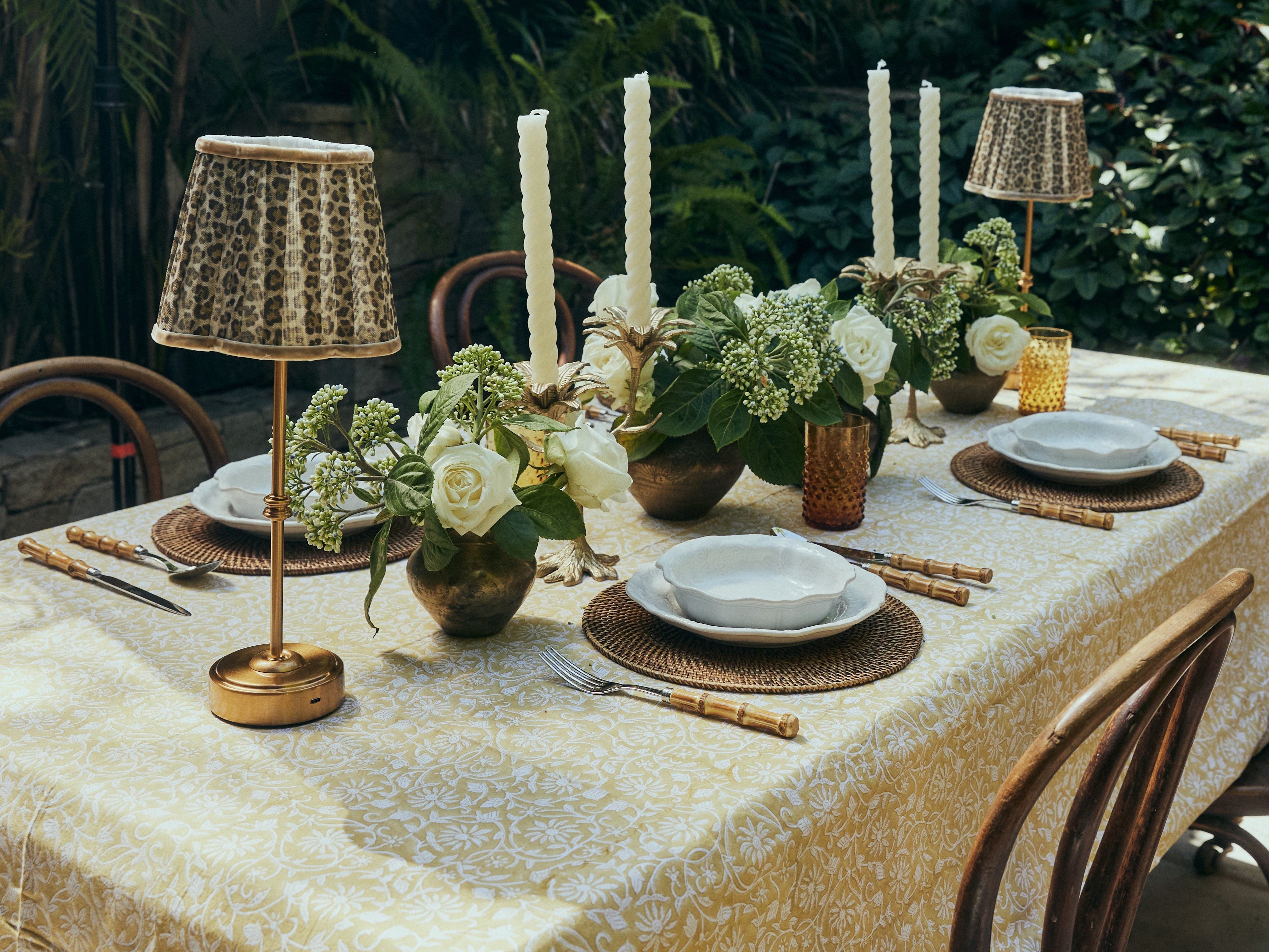 Cotton Tablecloth - Margerita Yellow