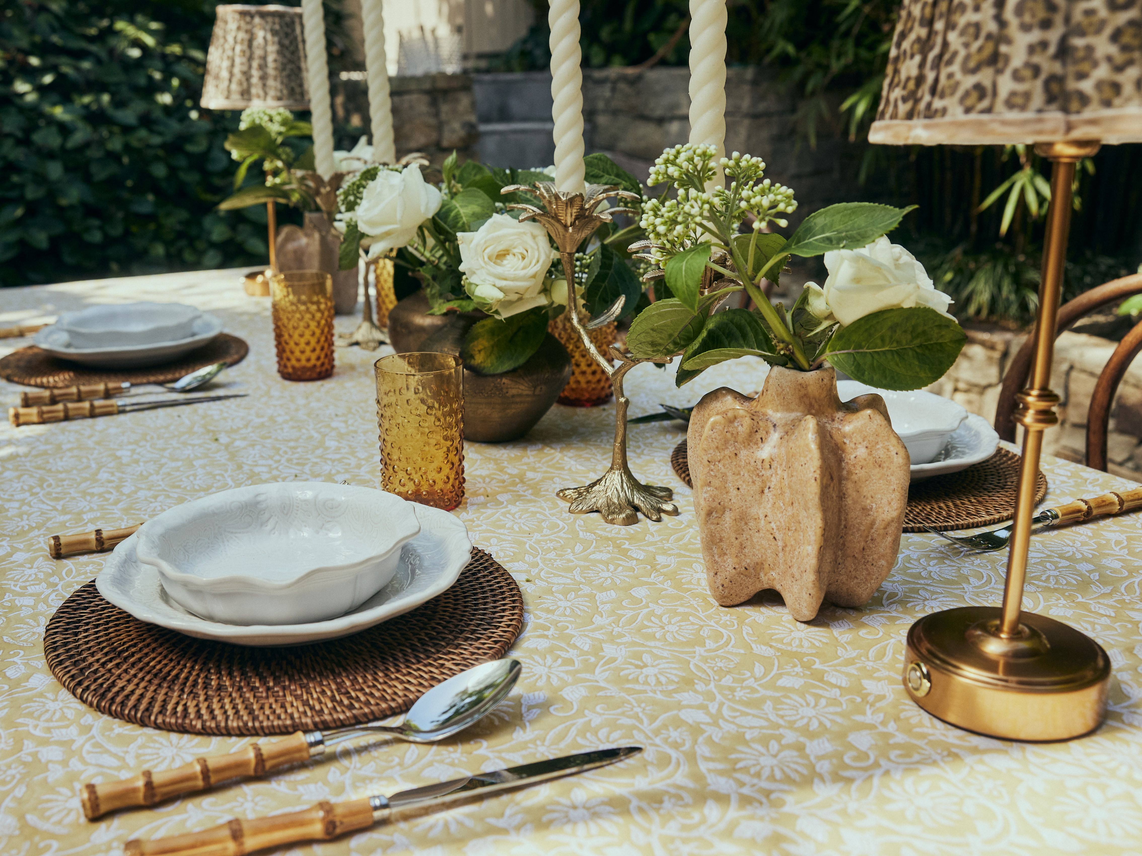 Cotton Tablecloth - Margerita Yellow