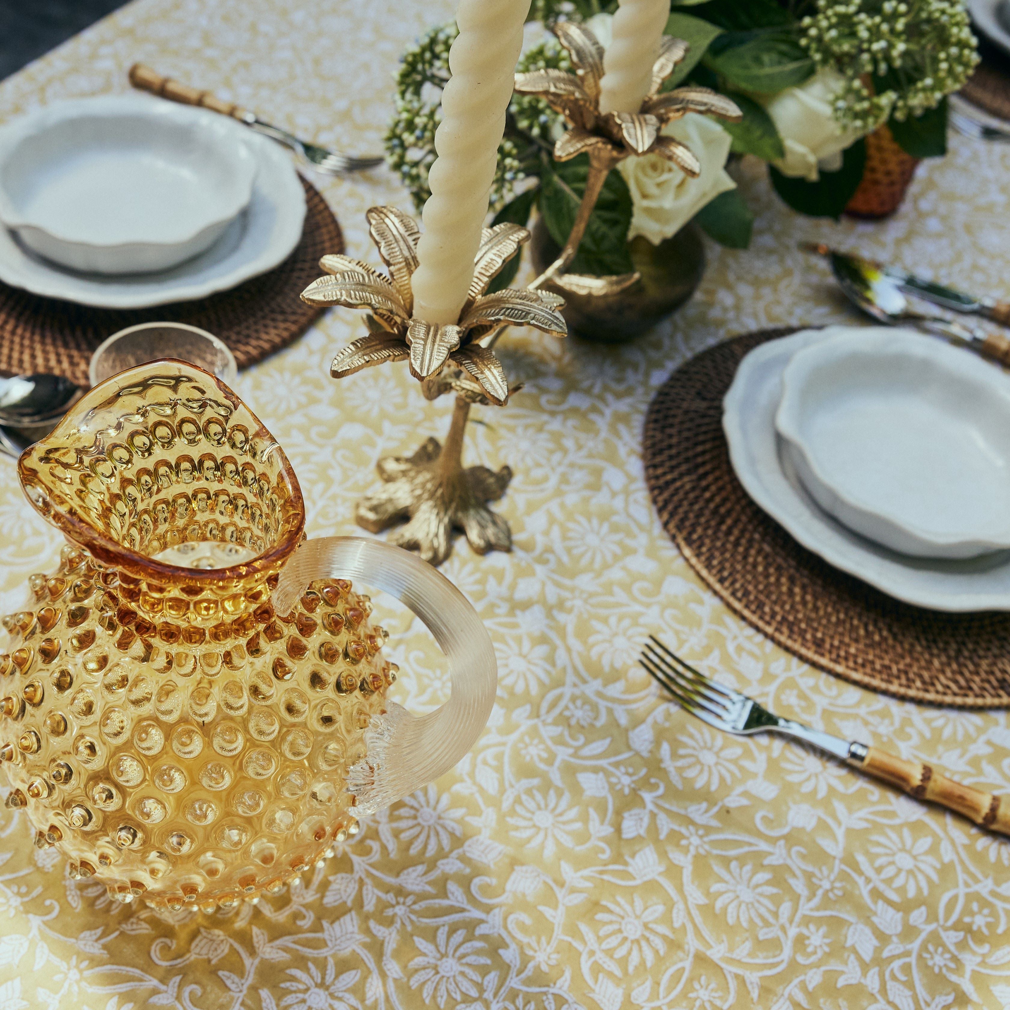 Cotton Tablecloth - Margerita Yellow
