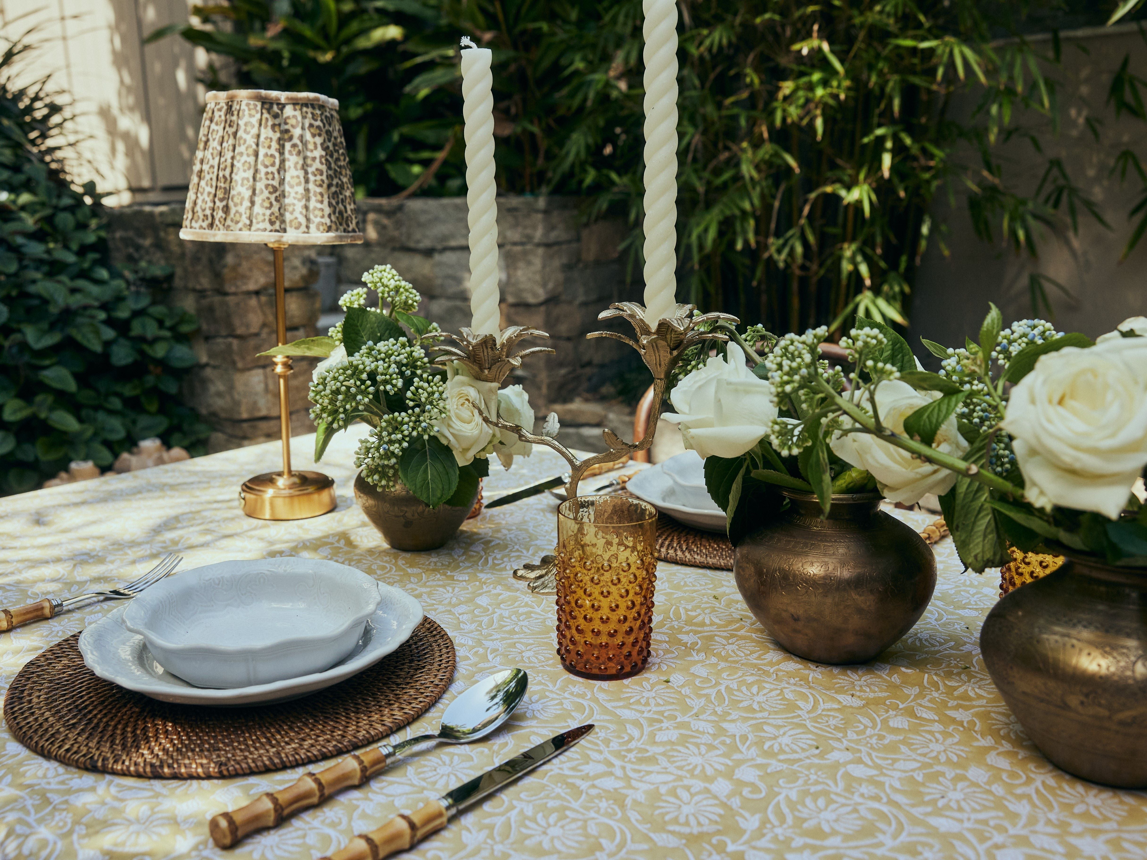 Cotton Tablecloth - Margerita Yellow