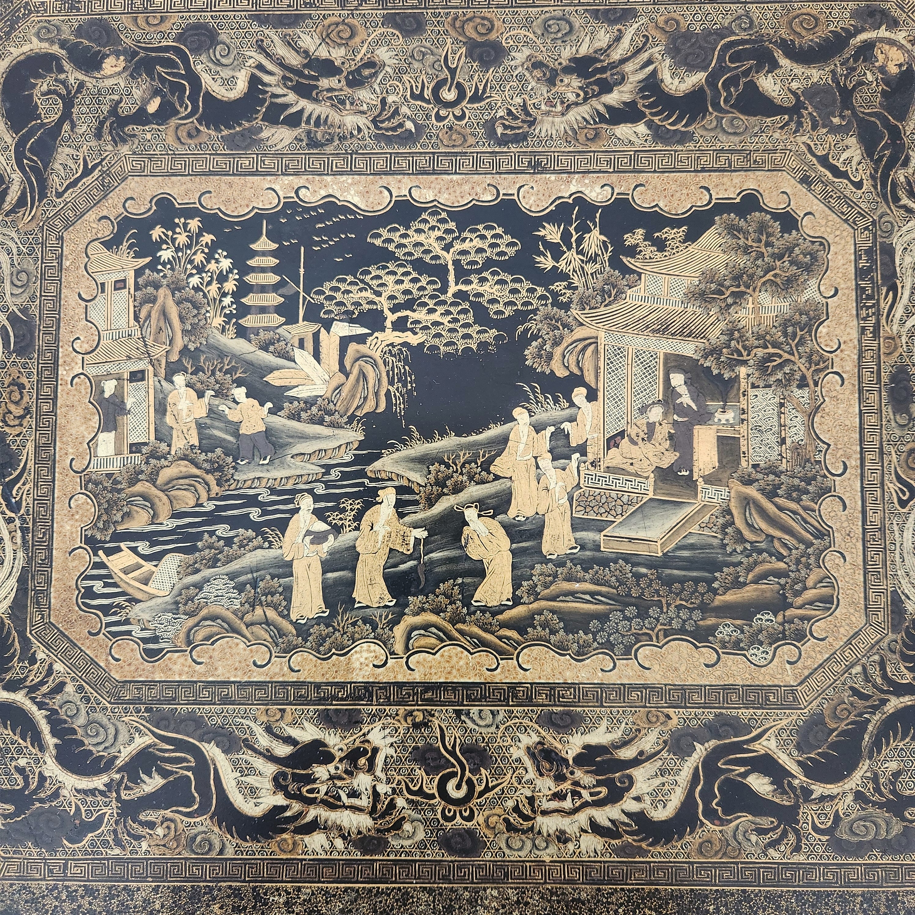 Antique 1800's Chinoiserie Box