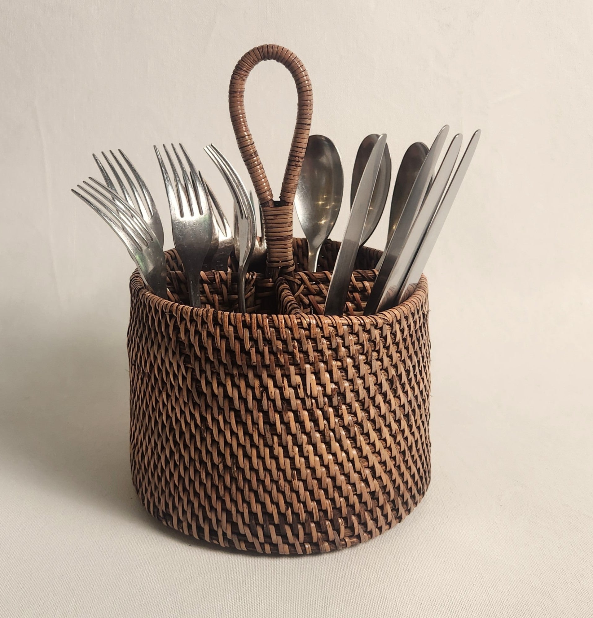 Rattan Cutlery/Utensil  Holder