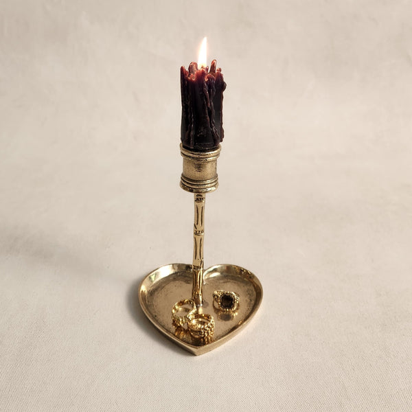 Bodhi Brass Candle Holder